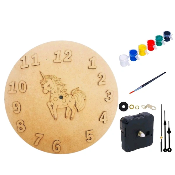 Kids Clock & DIY- Unicorn Theme - 1 piece