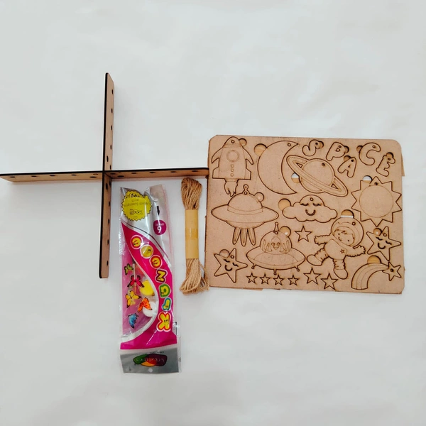 Space Theme DIY Kit with tempera colours