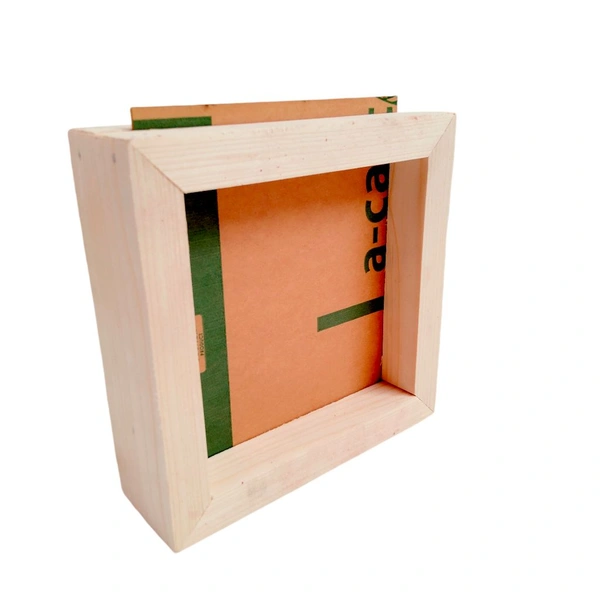 Wooden Floating frame with Acrylic Varamala Frame