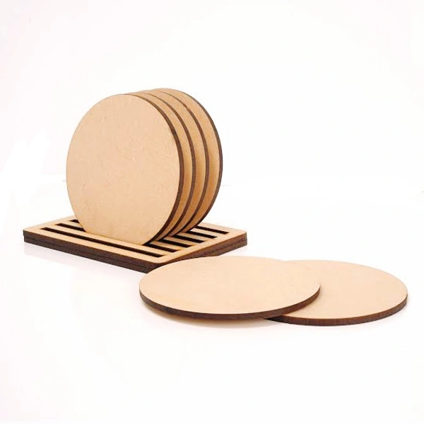 Round Coaster With Stand