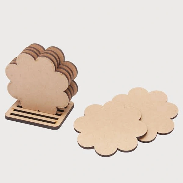 Floral Coaster With Stand