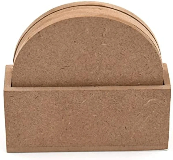 Round Coaster With Box Stand