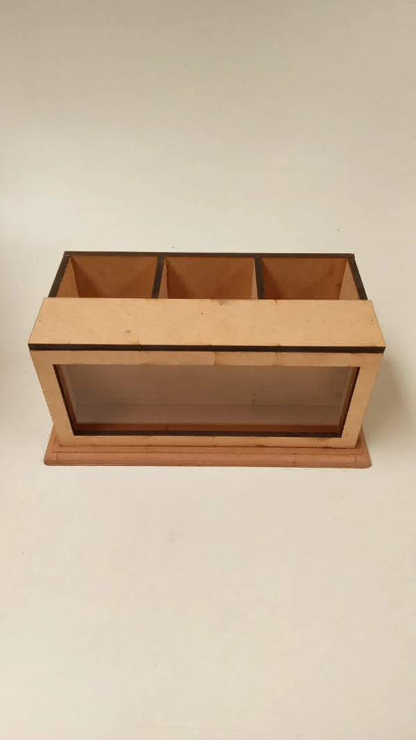 Shadow Box Pen Stand 3 Slots