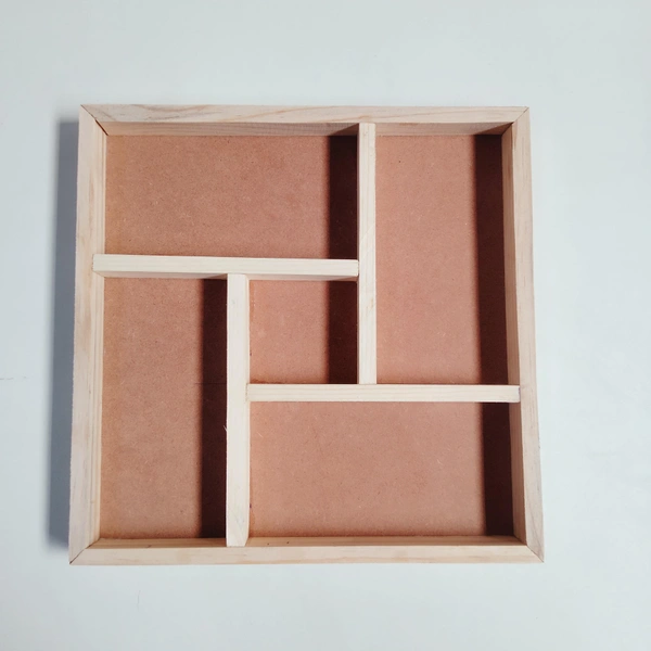 Wooden Platter With Partition