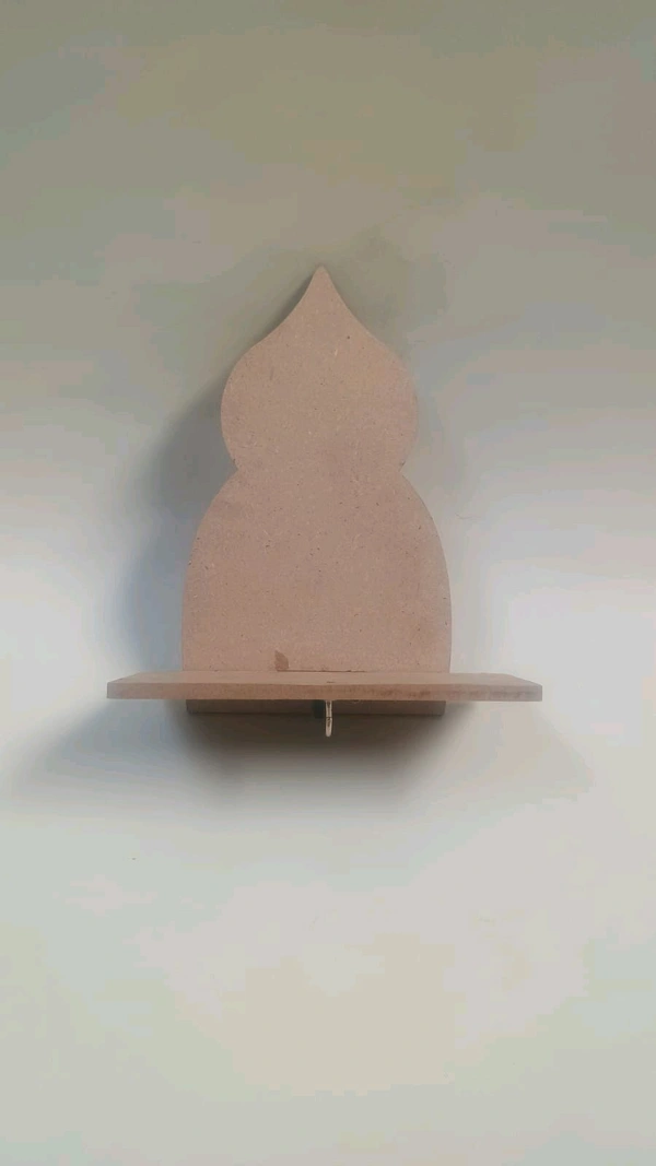 Jharokha Style Wall Floating Shelf Diya Stand