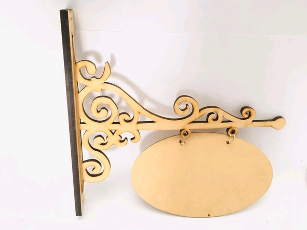 Victorian Style Hanging Name Board