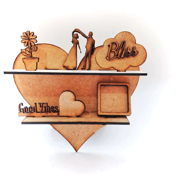 Miniature Shelf - Heart - Good Vibes Couple Bliss
