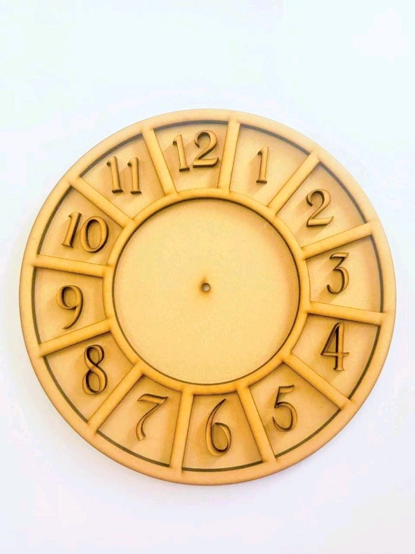 Double Layer Clock With Number