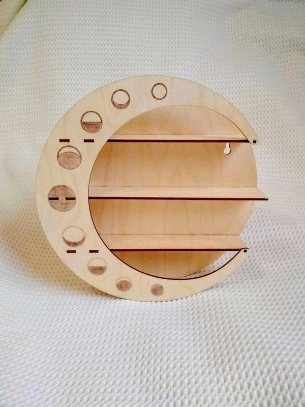 Floating Shelf Moon Shape