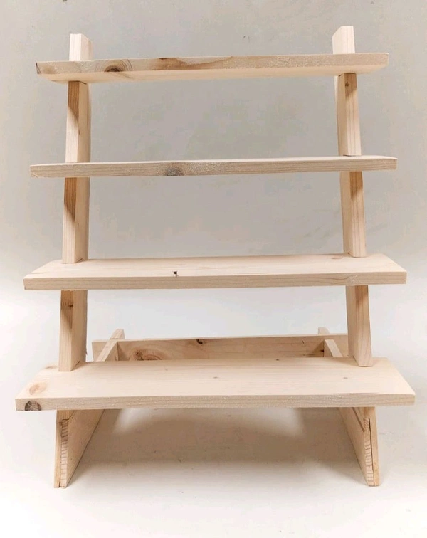 4 Step Dismantling pinewood Display stand
