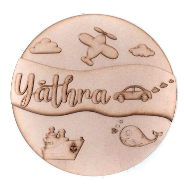 Ship Car Plane Themed Kids Nameboard 