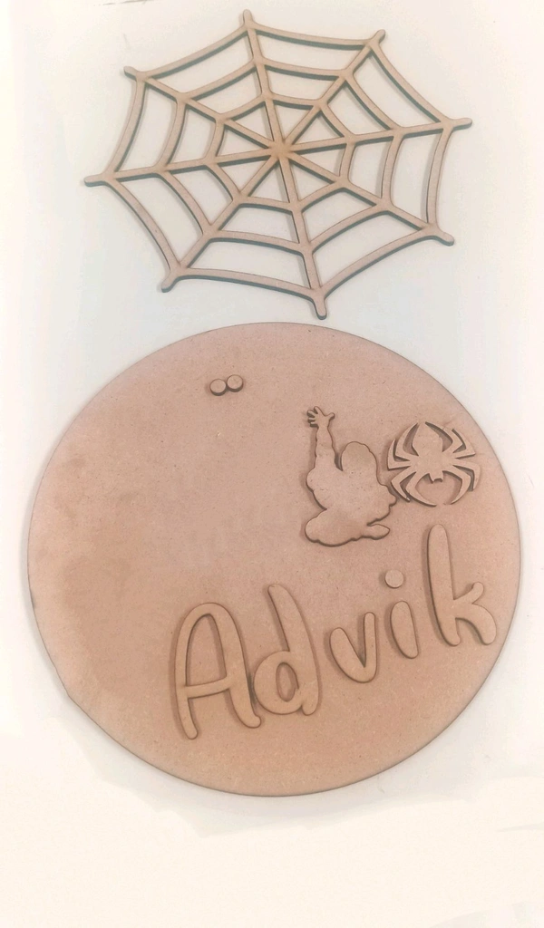 Spider Man Themed Kids Name Board