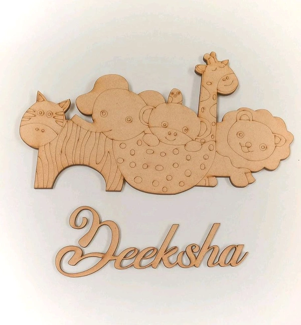 Animal Kingdom Kids Nameboard