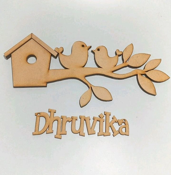 Bird Hanging Name Board 