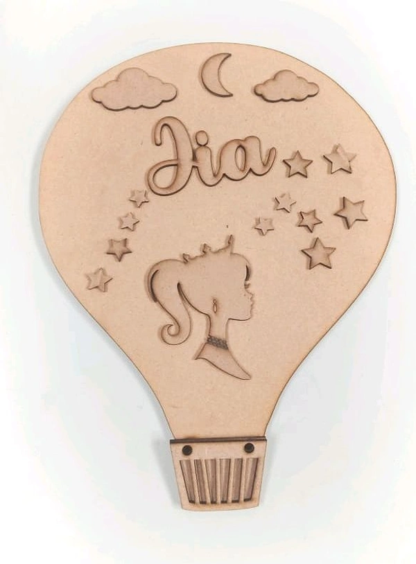 Hot Air Balloon Kids Name Board
