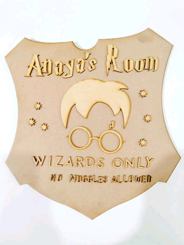 Harry Potter Theme Kids Name Board