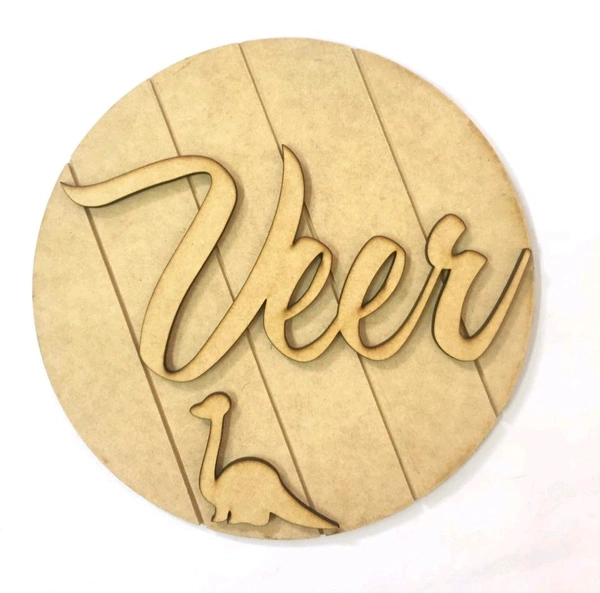 Dinosaur Theme Name Board