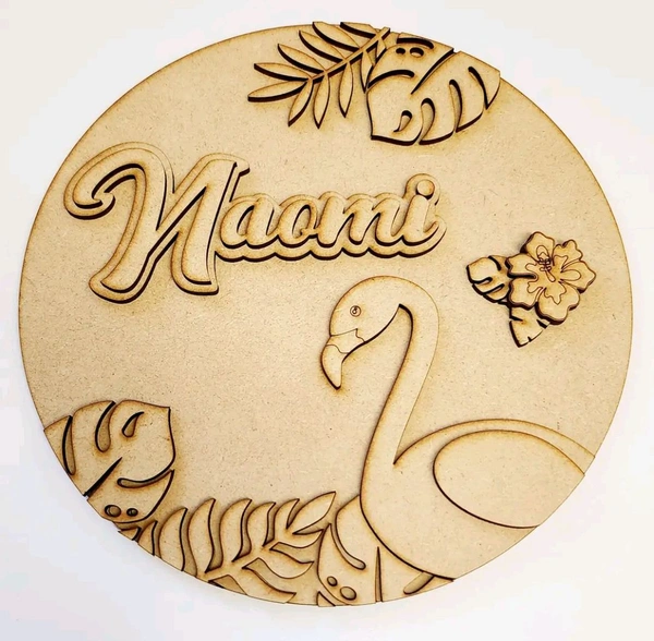 Flemingo Jungle Theme Kids Name Board