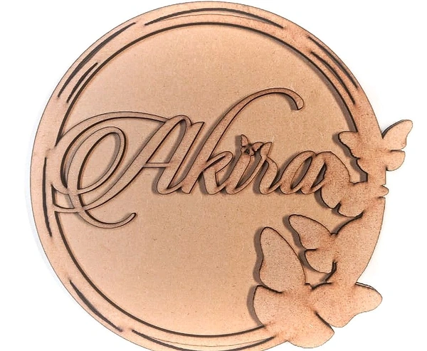 Butterfly Double Layer Name Board 