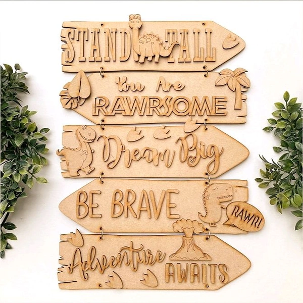 Sentiment Plank Wall Decor Stand Tall