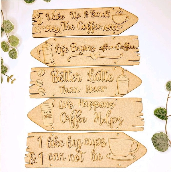 Sentiment Plank Wall Decor Coffee Lover