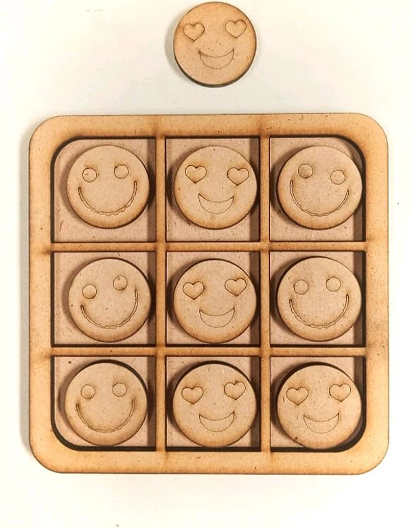 Tic Tac Toe Board Smiley Theme 
