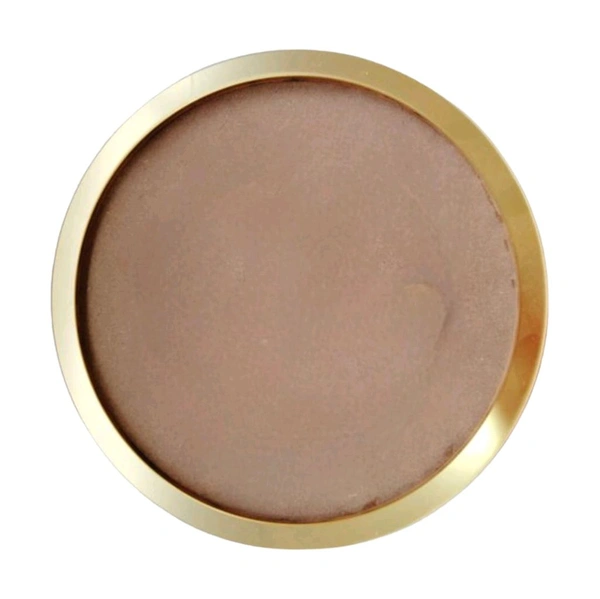 Round Plate With Golden Acrylic Border Ring