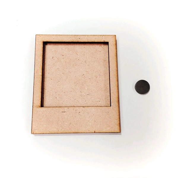 Photo Fridge Magnet  Rectangle - 3 Polaroid 