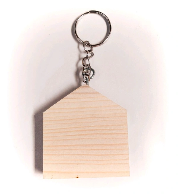 Pine Wooden Key Chain Base