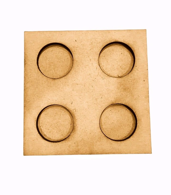 Square Candle Tea Light Holder 4 Candle Holes