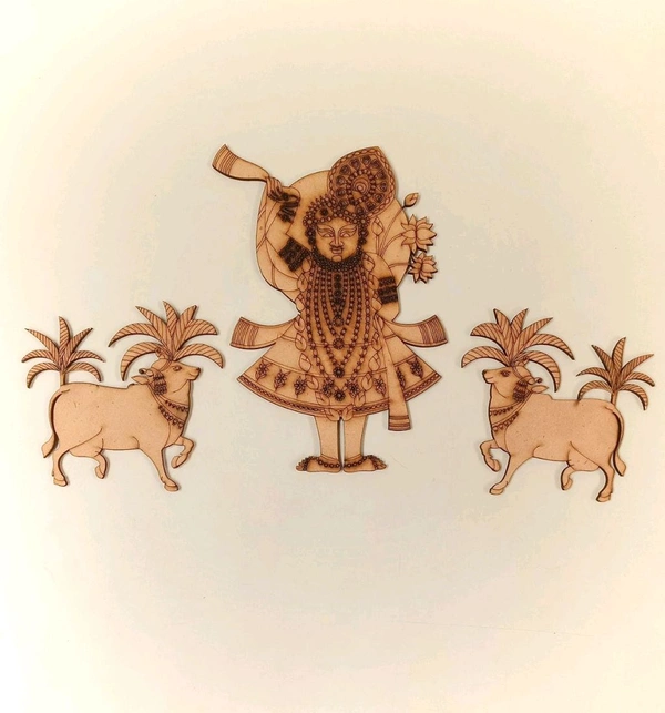 Premark Sreenath Ji Pichwaii Cow Set