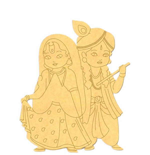 Premarked Radha Krishna Cutout 