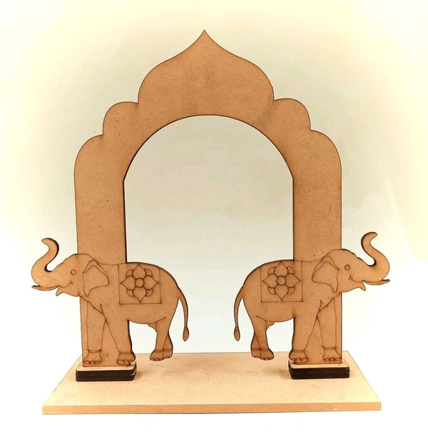Jharokha Backdrop Arch Prabhavali With Elephant 