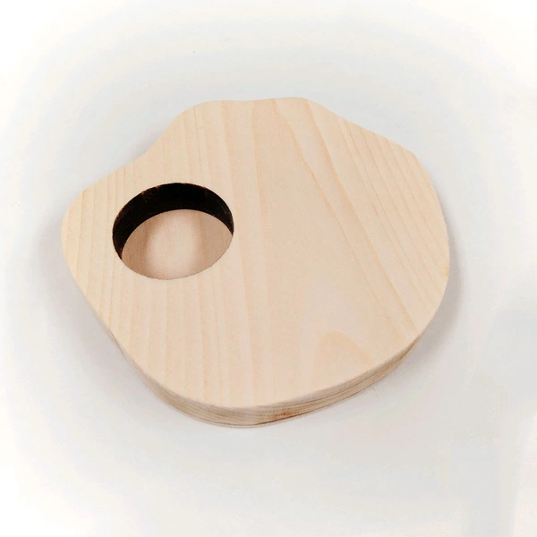 Pinewood Tea light holder - Geode