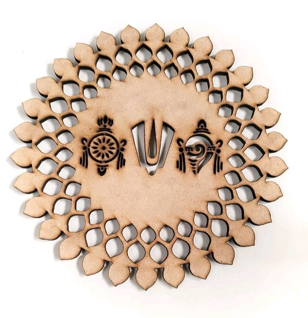 Baaki Shanku Chakra Namam Mandala Wall Decor