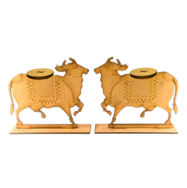 Pichwai Cow Tea Light Holder  1 - Pair