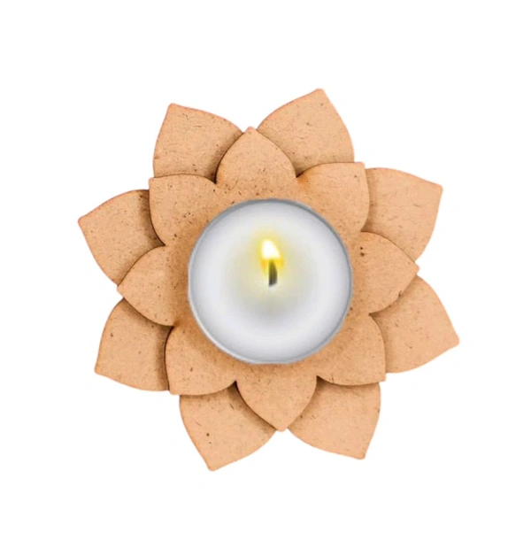 Double Layer Floral Tea Light Holder 