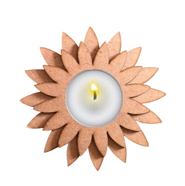 Double Layer Floral Tea Light Holder 