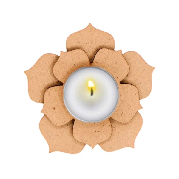Double Layer Floral Tea Light Holder 