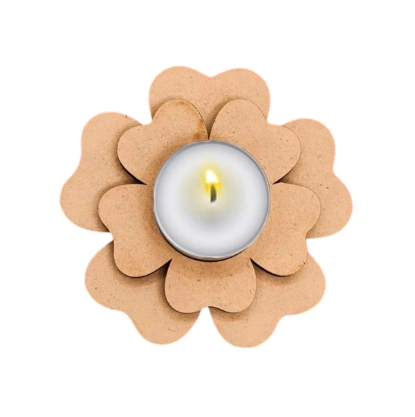 Double Layer Floral Tea Light Holder 
