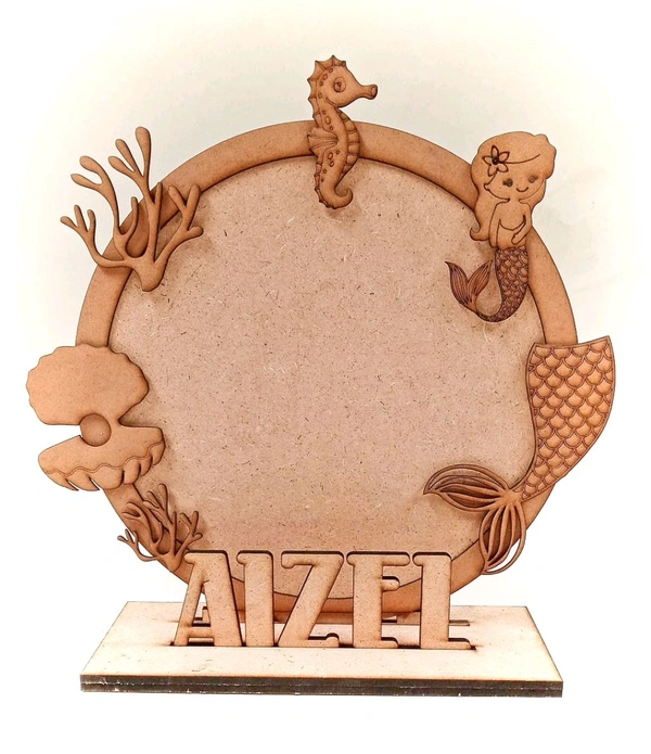 Kids Name Board  Marmaid Theme