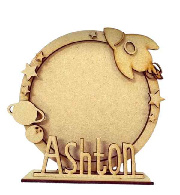 Kids Name Board Space Theme