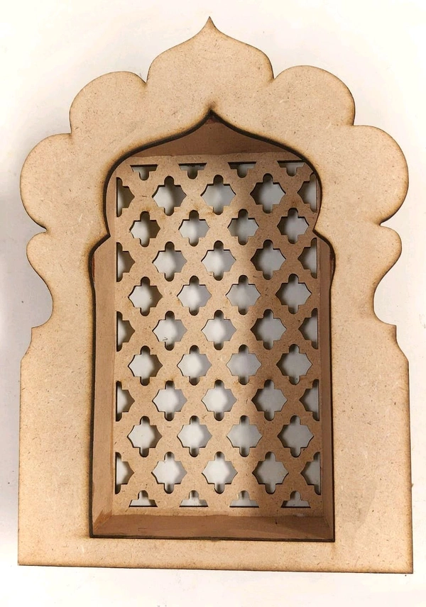 Rajastani Jharokha With Moroccan Jali Pattern