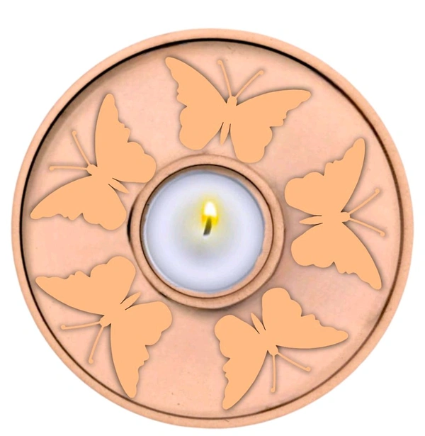 Layer Tea Light Candle Holder - Butterfly