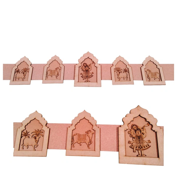 Jharokha Bandhanwar Door Hanging Pichwai Cow- Toran 4