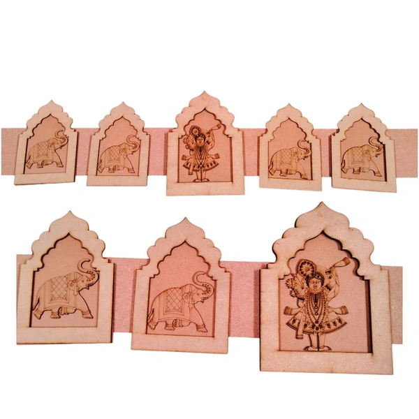 Jharokha Bandhanwar Door Hanging Pichwai Elephant- Toran 9