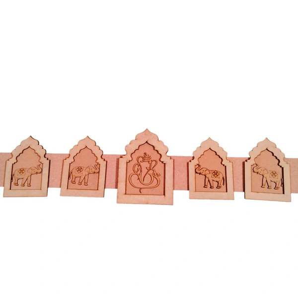 Jharokha Bandhanwar Door Hanging Ganesha & Elephant- Toran 25