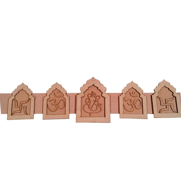 Jharokha Bandhanwar Door Hanging Ganesha Om Swastik - Toran 26