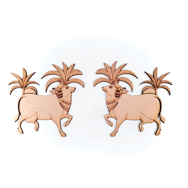 Pichwai Cow Kadamba Tree Premarked Embellishments 