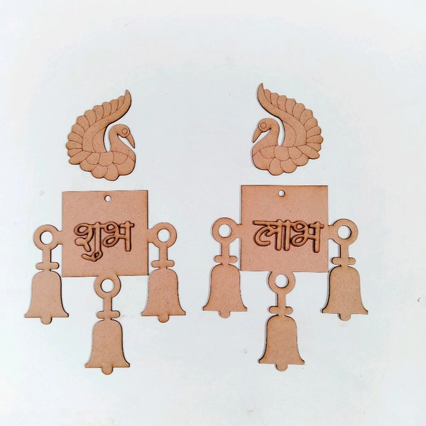 Peacock With Shubh Labh Bells